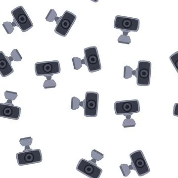Pattern photo web camera cartoon vector 库存插图