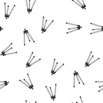 Pattern photography tripod camera cartoon vector Stock Illustration