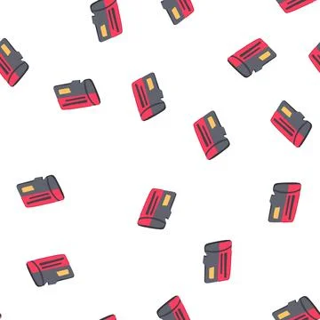 Pattern photos microsd card cartoon vector Stock Illustration