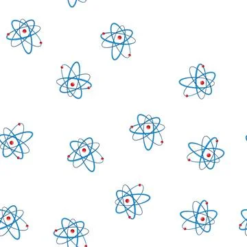 Pattern physics atom cartoon vector イラスト素材