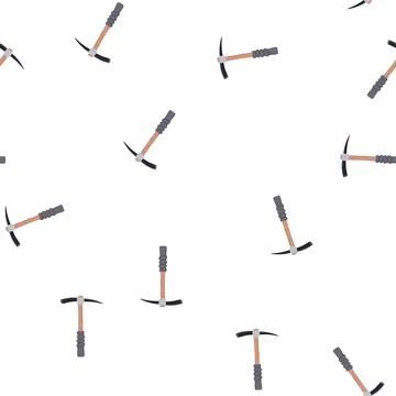 Pattern pickax pickaxe cartoon vector Stock Illustration
