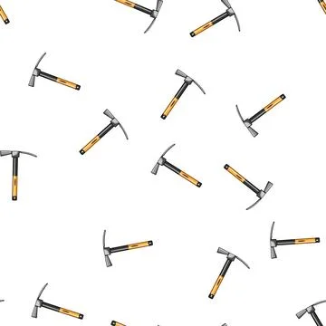 Pattern pickaxe pickaxe cartoon vector Illustrazione stock