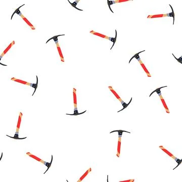 Pattern pickaxe pickaxe cartoon vector Stock Illustration