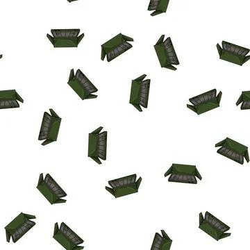 Pattern picnic stove camp cartoon vector Illustrazione stock