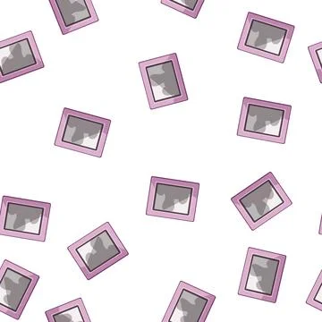 Pattern picture smart photo frame cartoon vector Stock Illustration