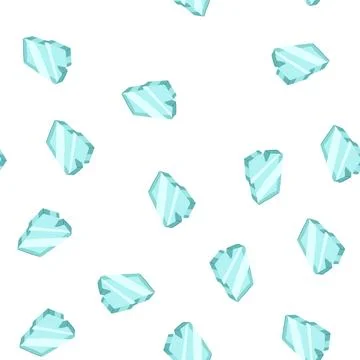 Pattern piece glass broken shard cartoon vector Stock Illustration