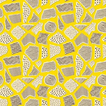 Pattern with pieceis of paper Stock Illustration