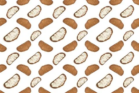 The pattern of the pieces of bread. Foto stock