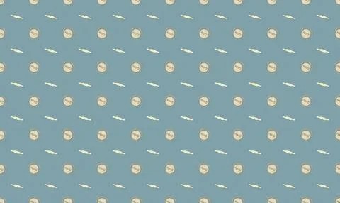 Pattern of pills and capsules on a blue background Stock Illustration