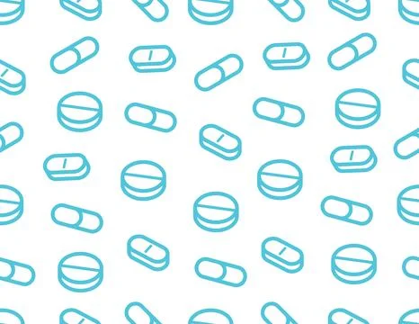 Pattern of Pills tablets Stock Illustration