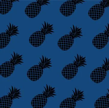 Pattern of pineapple illustration. design graphic Illustrazione stock