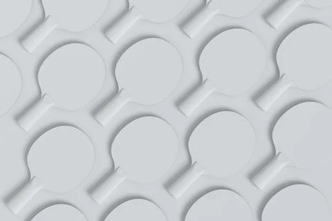 Pattern from ping pong rackets for table tennis on monochrome background Stock Illustration