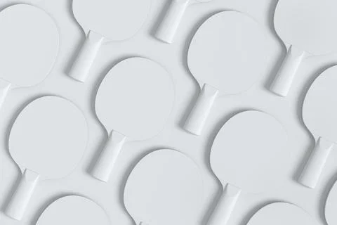 Pattern from ping pong rackets for table tennis on monochrome background Stock Illustration