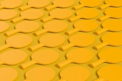 Pattern from ping pong rackets for table tennis on monochrome background Stock Illustration