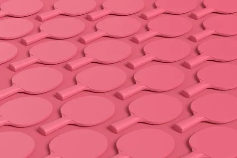 Pattern from ping pong rackets for table tennis on monochrome background Stock Illustration