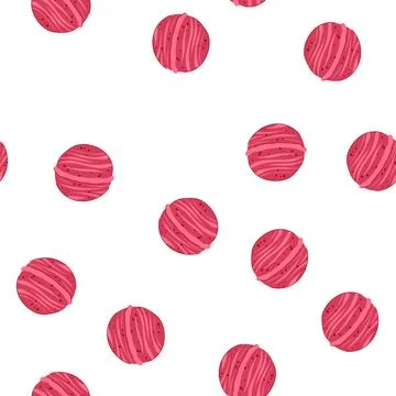 Pattern pink bath bomb with rings for self care concept Illustrazione stock