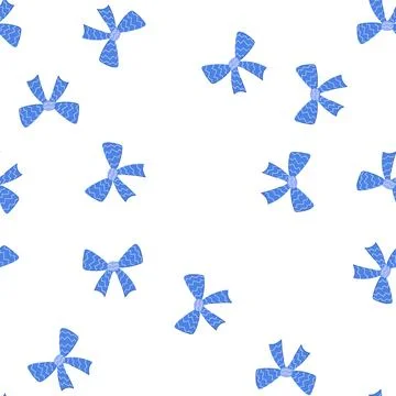 Pattern pink bright bow cartoon vector Illustrazione stock