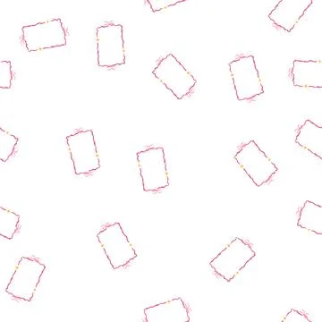 Pattern pink coquette cartoon vector Stock Illustration