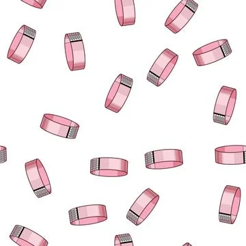 Pattern Pink event bracelet showing security pattern Illustrazione stock
