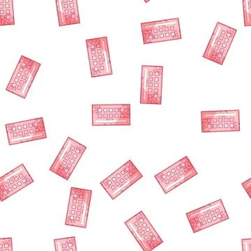 Pattern Pink loyalty card with three stamps earned Stock Illustration