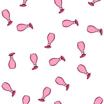 Pattern Pink spray bottle containing liquid cleaning product 스톡 일러스트