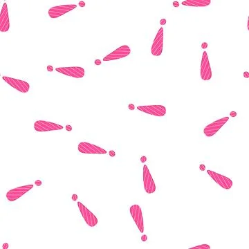 Pattern pink striped exclamation mark symbol showing alert Stock Illustration