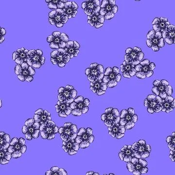 Pattern pink violet sketch hand drawn 스톡 일러스트