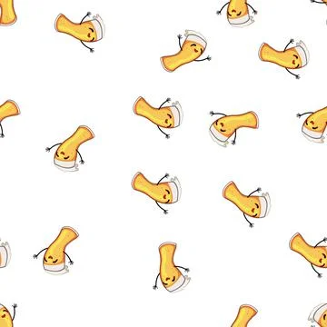 Pattern pint beer mug character cartoon vector イラスト素材