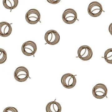 Pattern pipe garden hose cartoon vector Stockillustratie