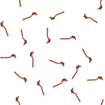 Pattern pipe wire brush cartoon vector Stock Illustration