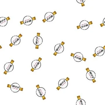Pattern pipeline water gas meter cartoon vector 스톡 일러스트