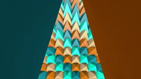 Pattern Piramid Loop Stock Footage 83859552