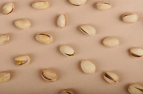 Pattern of pistachio nuts 스톡 사진