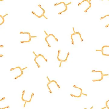 Pattern pitch tuning fork cartoon vector Stock Illustration