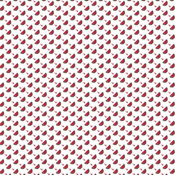 Pattern pixel art watermelon fruit design template Stock Illustration