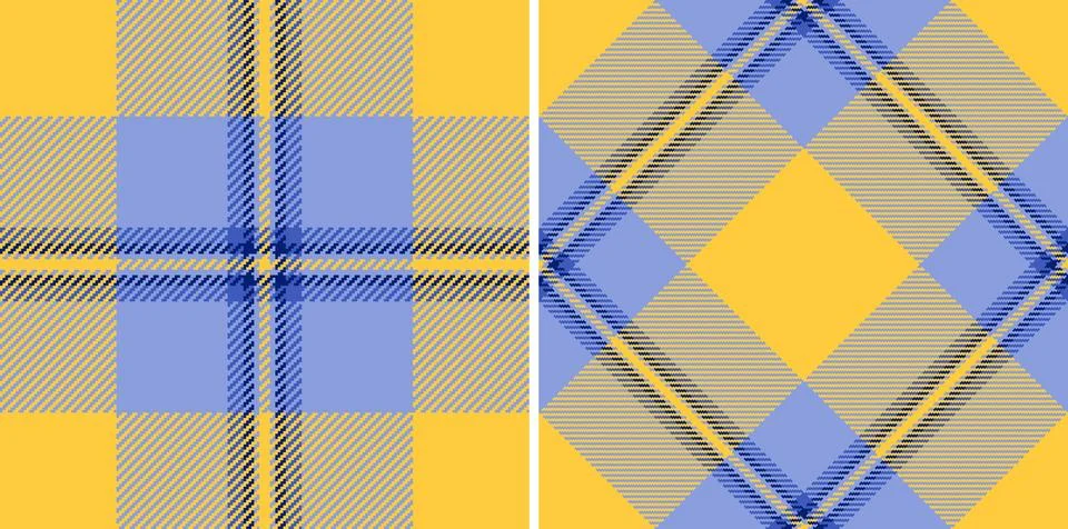 Pattern plaid check of tartan seamless textile with a vector fabric texture.. Stock Illustration