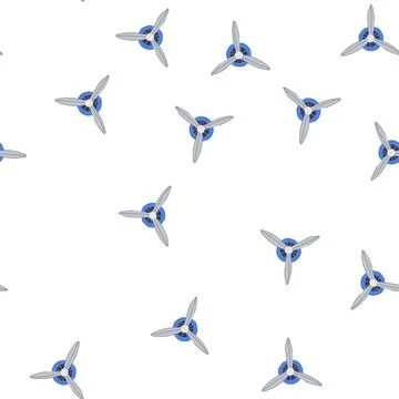Pattern plane propeller cartoon vector Stock Illustration
