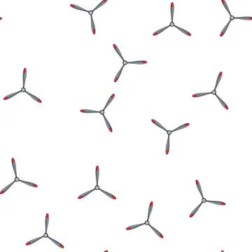 Pattern plane propeller cartoon vector Stock Illustration