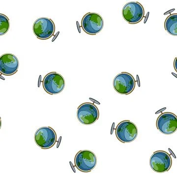 Pattern planet globe cartoon vector sign color イラスト素材