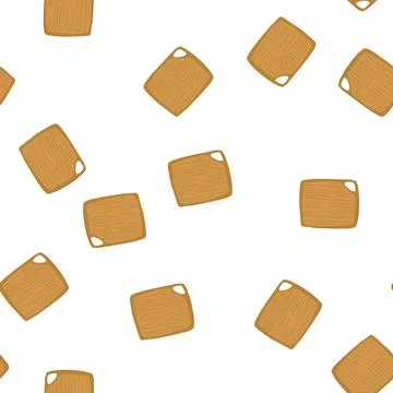 Pattern plank chopping board cartoon vector Stock Illustration