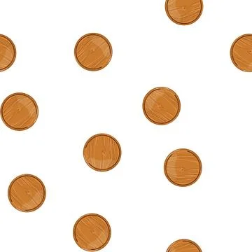 Pattern plank wooden pizza board cartoon vector Stock Illustration