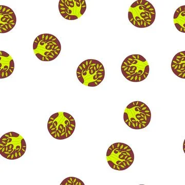 Pattern plant tree of life cartoon vector Illustrazione stock