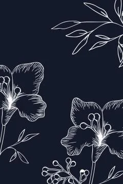 Pattern plants and herbs isolated icon Illustrazione stock