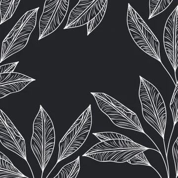 Pattern plants and herbs isolated icon 스톡 일러스트