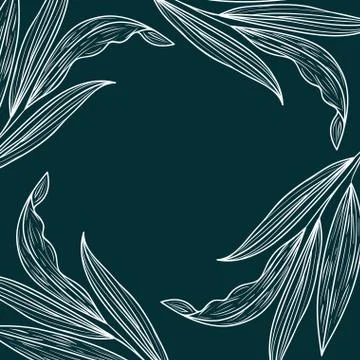 Pattern plants and herbs isolated icon Illustrazione stock