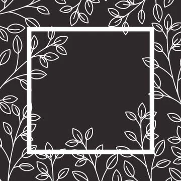 Pattern plants and herbs isolated icon Illustrazione stock