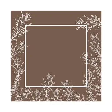 Pattern plants and herbs isolated icon 스톡 일러스트