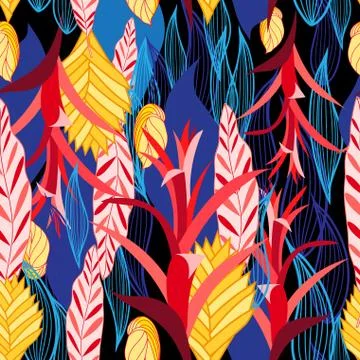 Pattern of plants Stock Illustration