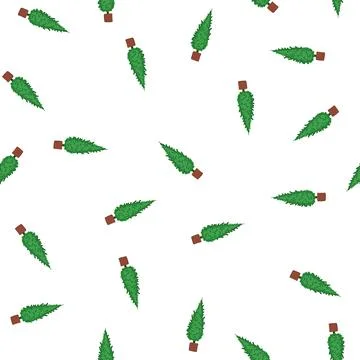 Pattern plastic artificial plant cartoon vector Stockillustratie