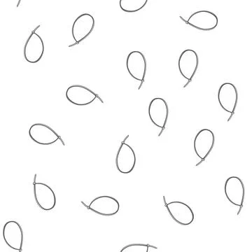 Pattern plastic cable ties cartoon vector Stock Illustration